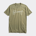Zoe Kate Blessed Comfort Fit T-Shirt Light Olive