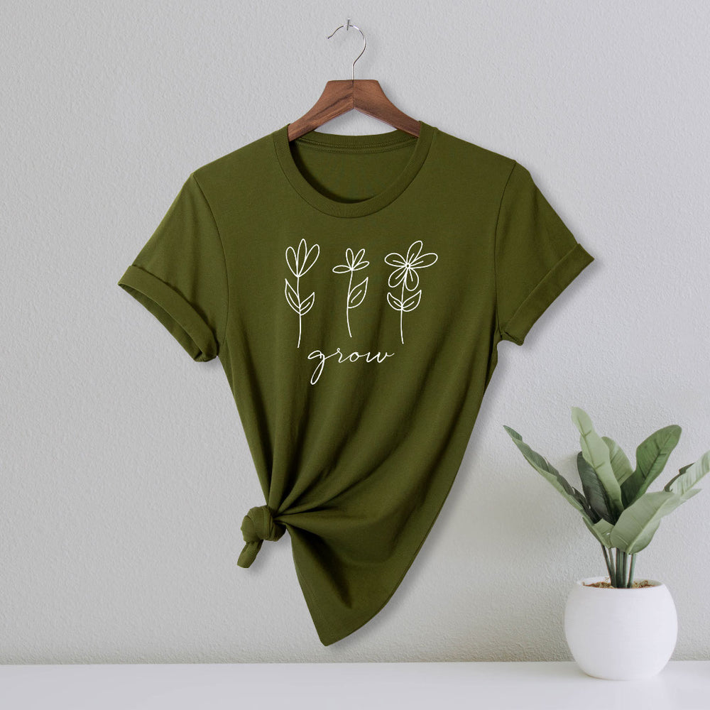 Zoe Kate - Grow - Comfort Fit T-Shirt - Olive