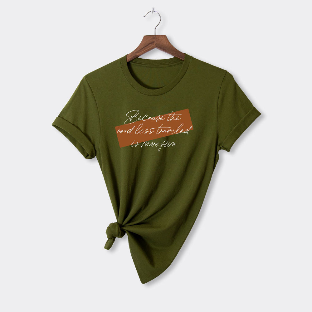 Zoe Kate - Road Less Traveled - Comfort Fit T-Shirt - Olive